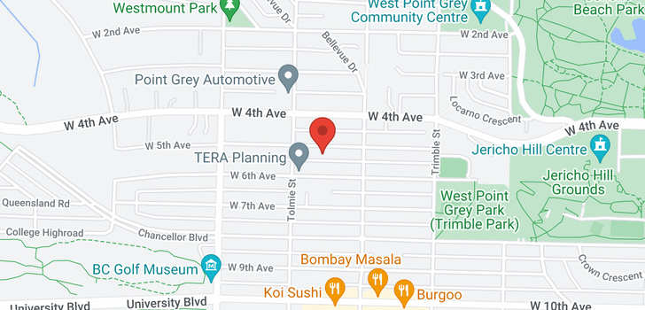 map of 4560 W 5TH AVENUE